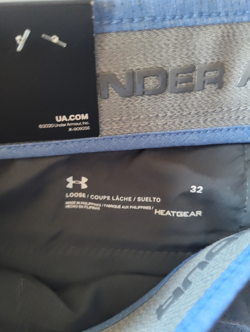 NWT Under Armour Men's Sky Blue Flat Front Performance Shorts Size 32 - Picture 2 of 10
